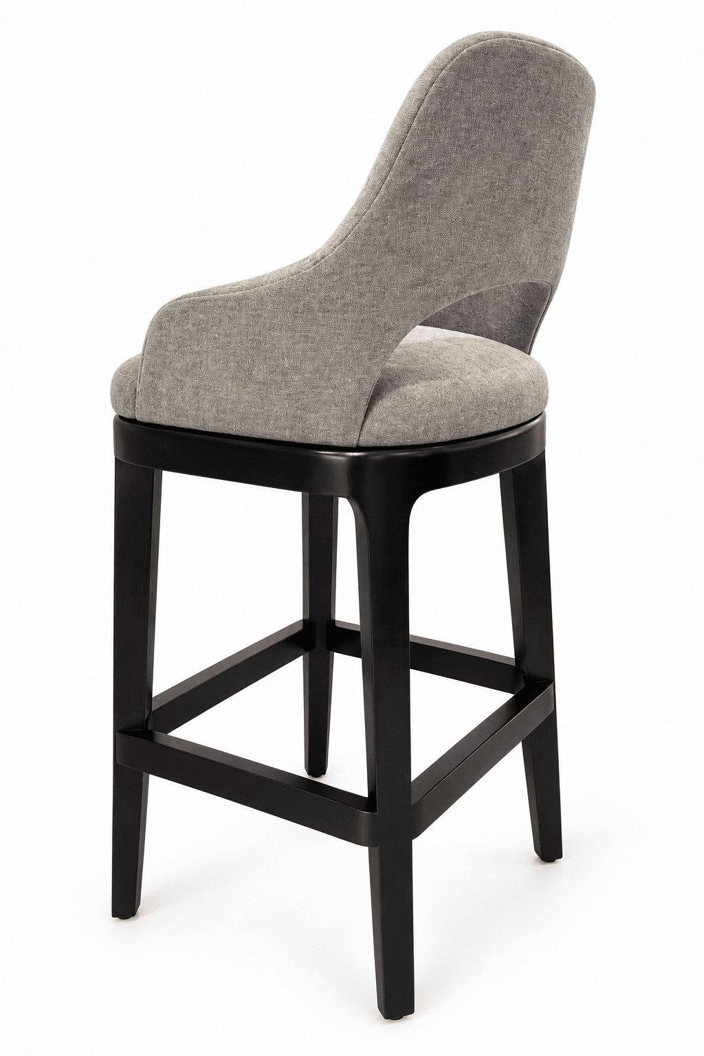 Banqueta madera Negra