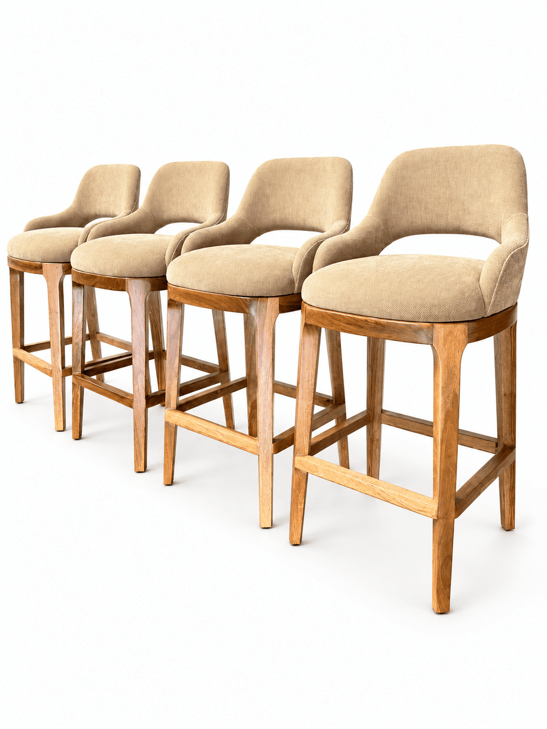 Banquetas Beige Madera