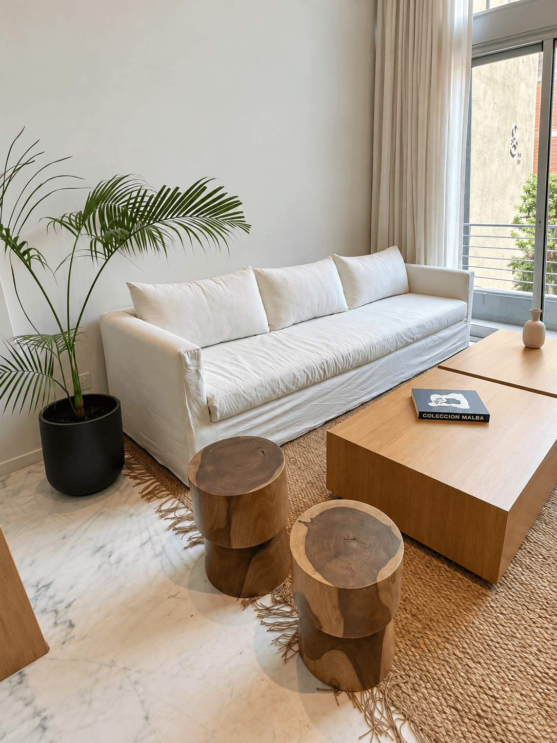 Sillon entelado Blanco