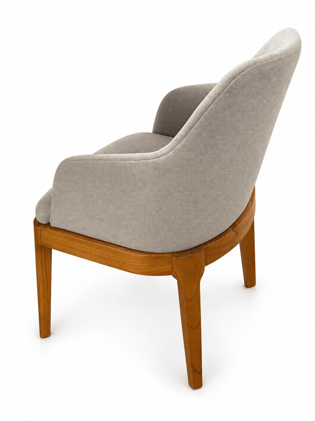 Silla tapizada Gris madera
